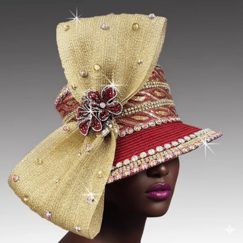 Canterbury Crystal Bucket Church Hat - Whittall & Shon - Image 4