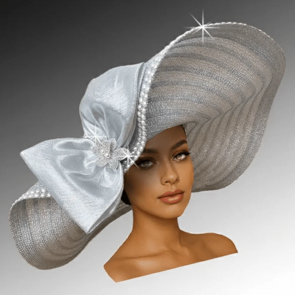 Captiva Wide Brim Pearl Church Hat - Whittall & Shon - Image 3