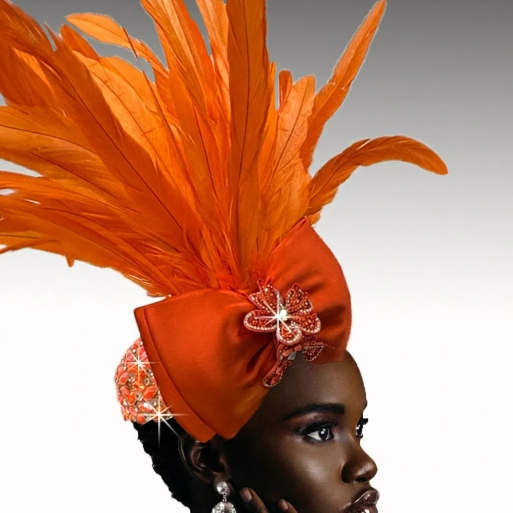 Cockatoo Feather Juliet Cap Fascinator - Whittall & Shon - Image 5