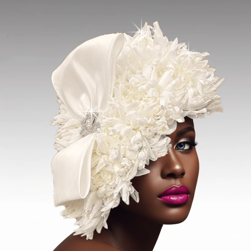 Eva Petal Cloche Church Hat - Whittall & Shon - Image 3