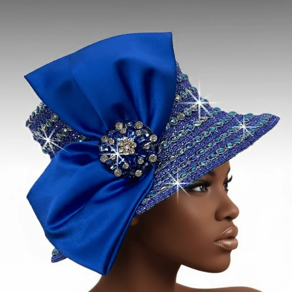 Faberge Crystal Jewel Bucket Church Hat - Whittall & Shon - Image 2