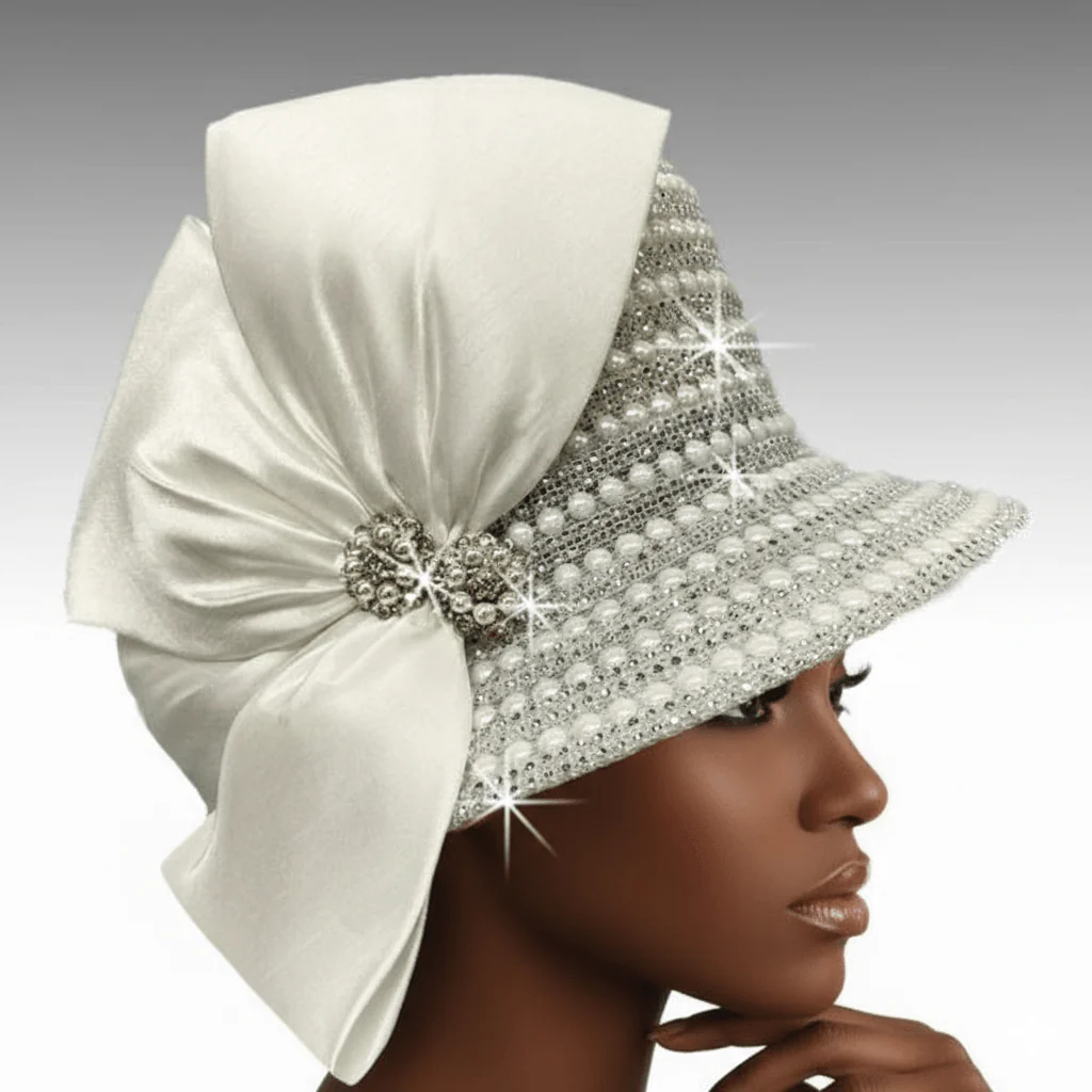 Faberge Crystal Jewel Bucket Church Hat - Whittall & Shon - Image 5