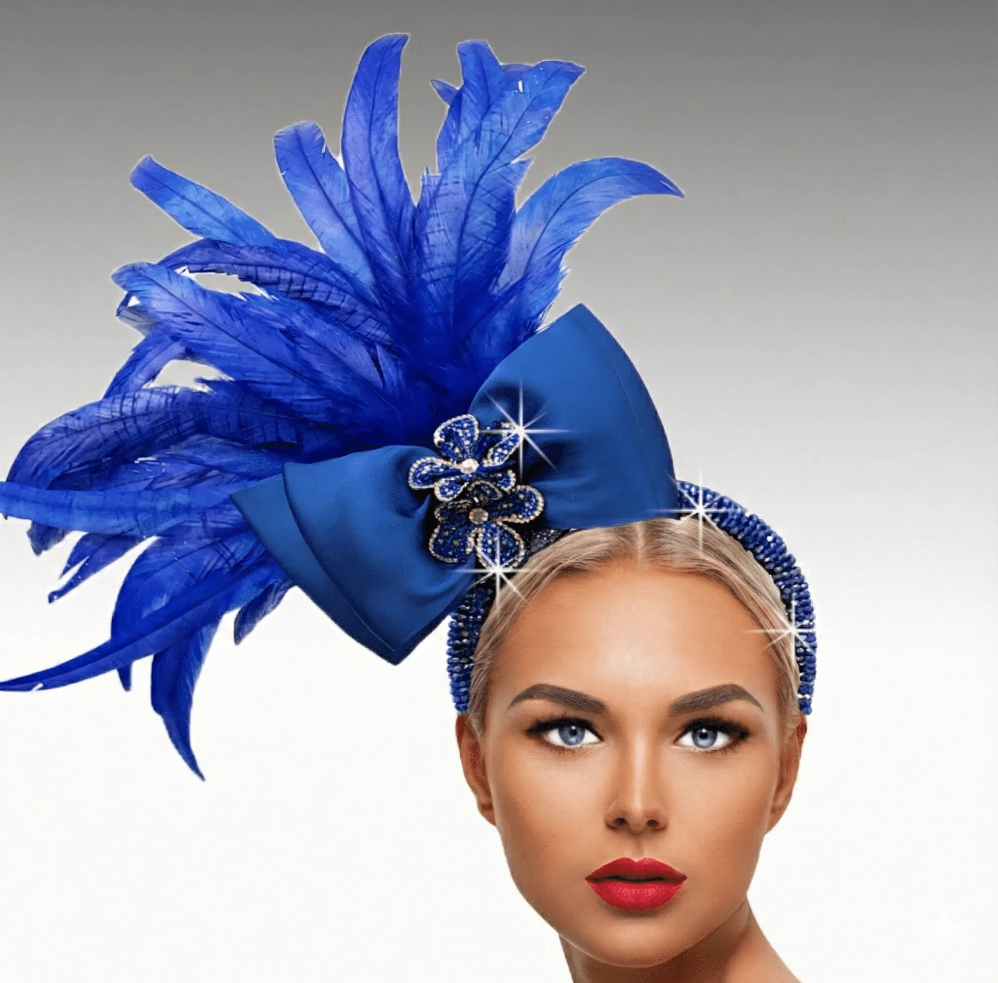 Festivale Feather Bow Headband Fascinator - Whittall & Shon