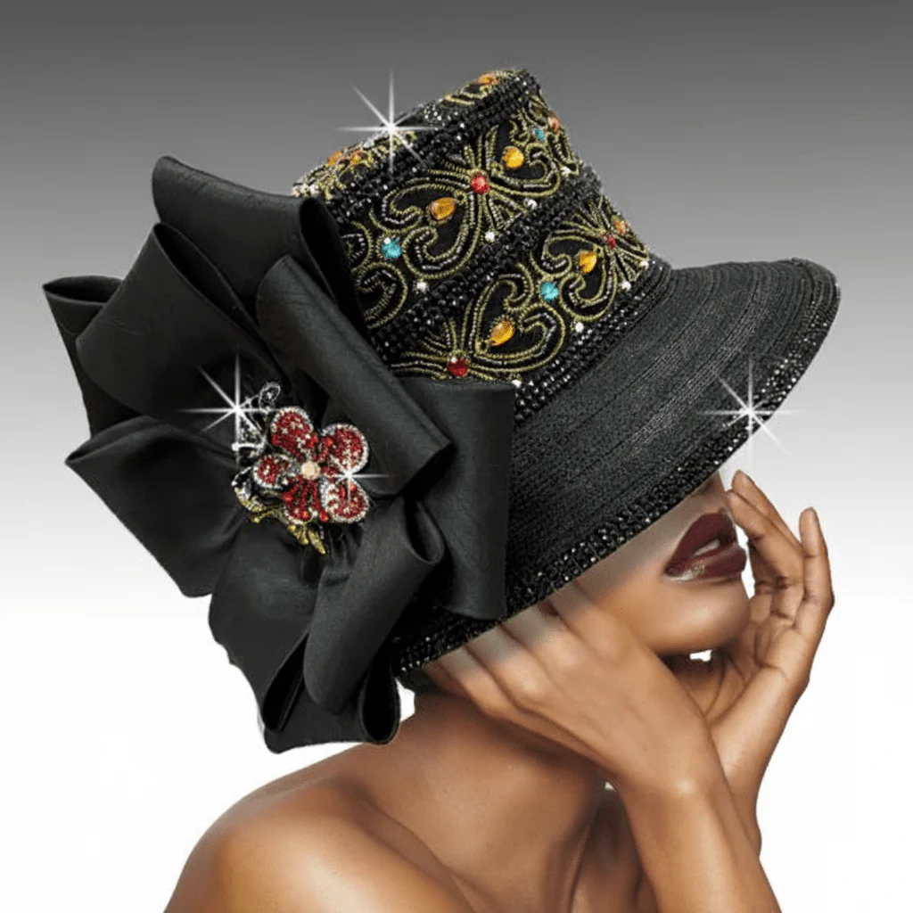 Fruitcake Jewel Embroidered Bucket Church Hat - Whittall & Shon