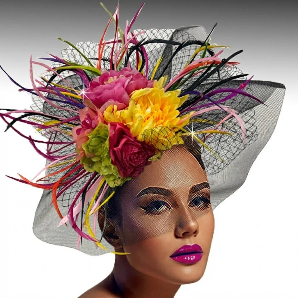 Georgia Floral Halo Fascinator Headband - Whittall & Shon - Image 3