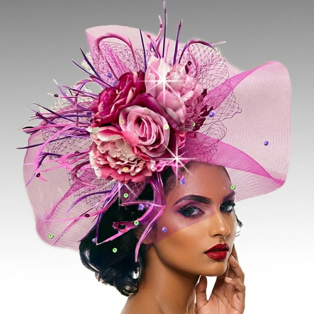 Georgia Floral Halo Fascinator Headband - Whittall & Shon - Image 5