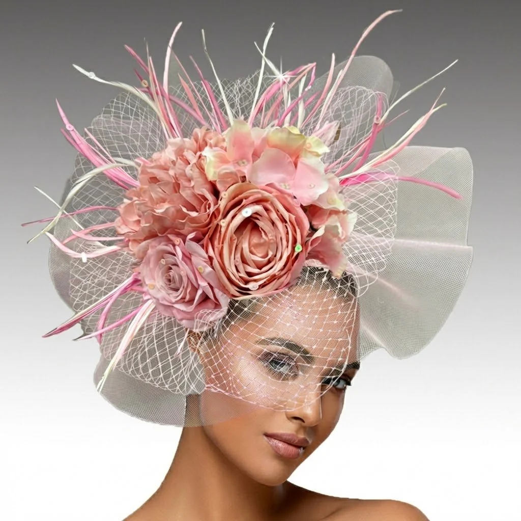 Georgia Floral Halo Fascinator Headband - Whittall & Shon - Image 7