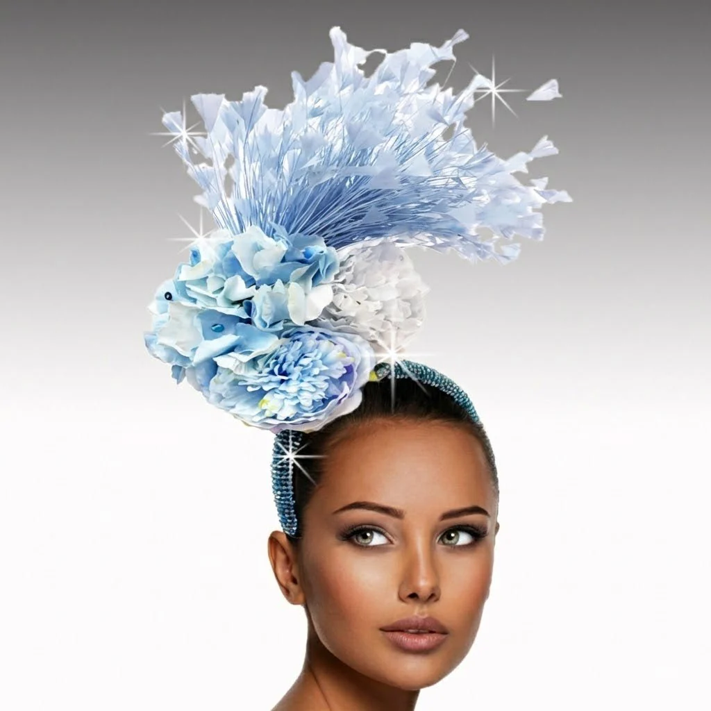 H2O Floral Spray Headband Fascinator - Whittall & Shon