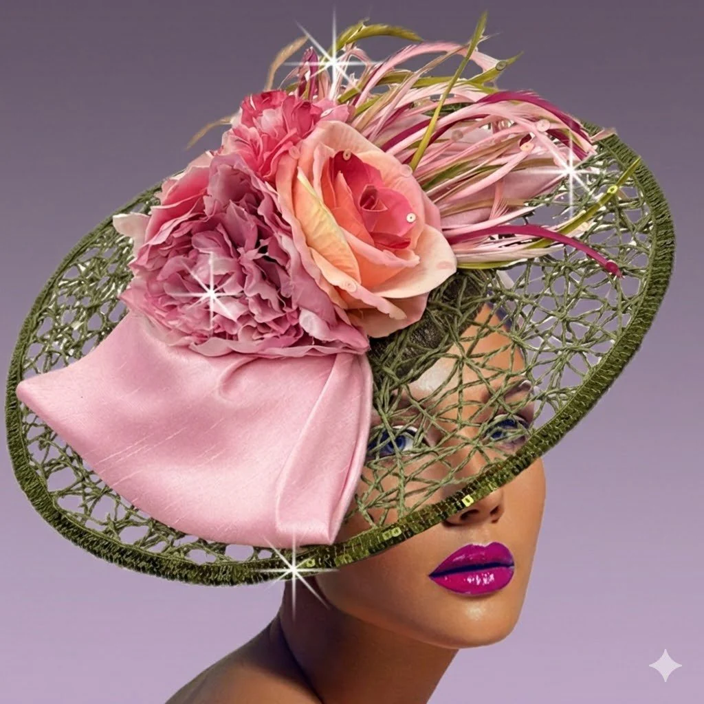 Honeycomb Disc Fascinator Hat - Whittall & Shon - Image 3
