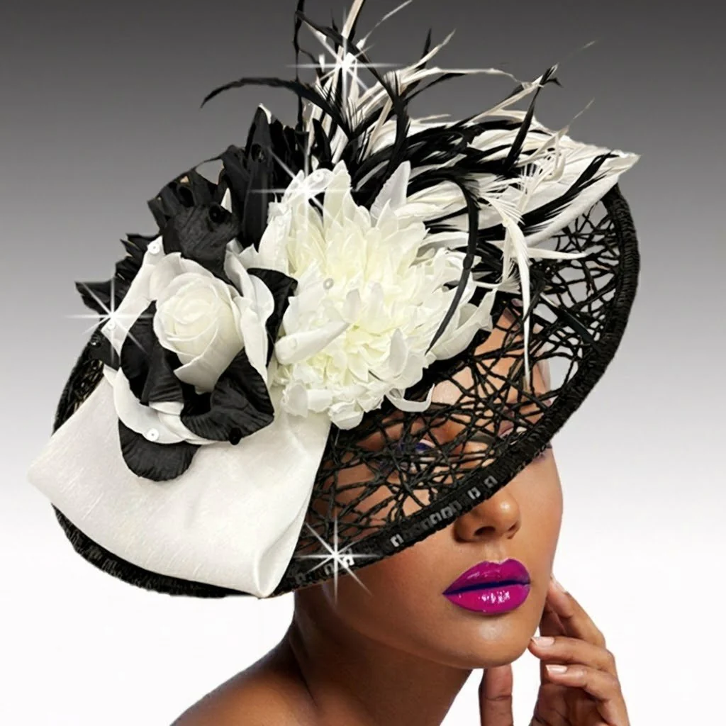 Honeycomb Disc Fascinator Hat - Whittall & Shon - Image 4
