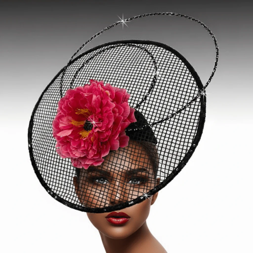 Ikebana Crystal Disc Fascinator Church Hat - Whittall & Shon