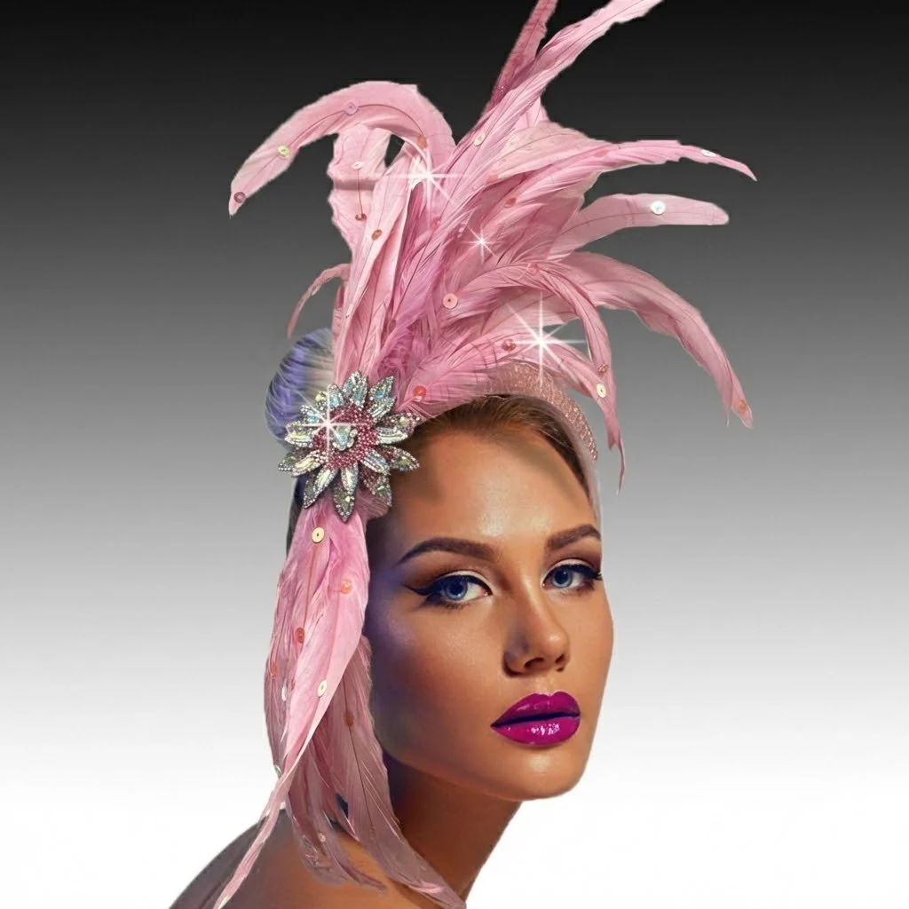 Josephine Baker Feather Crown Fascinator - Whittall & Shon - Image 4