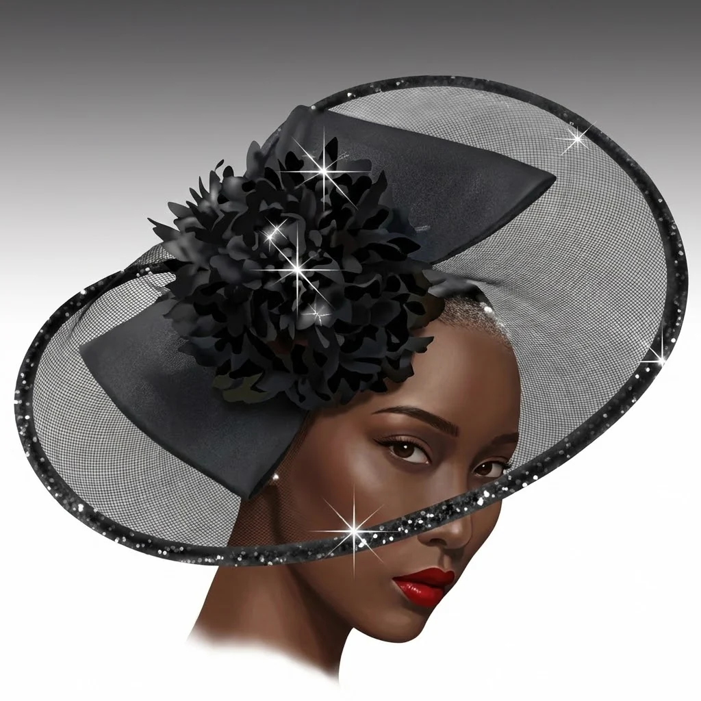 Keiko Elliptical Illusion Disc Fascinator Church Hat - Whittall & Shon - Image 2