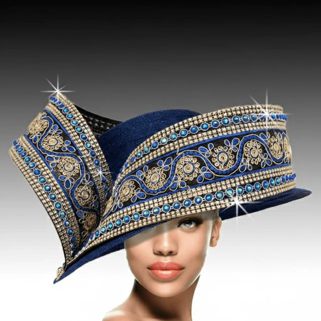 Layla Crystal Sculptural Church Hat - Whittall & Shon - Image 5
