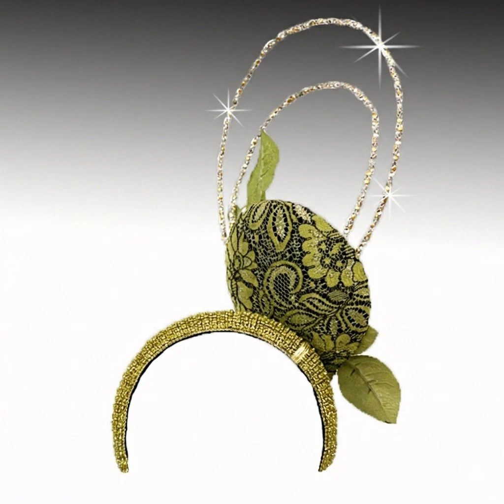Mint Julep Rhinestone Halo Fascinator Church Hat - Whittall & Shon - Image 2
