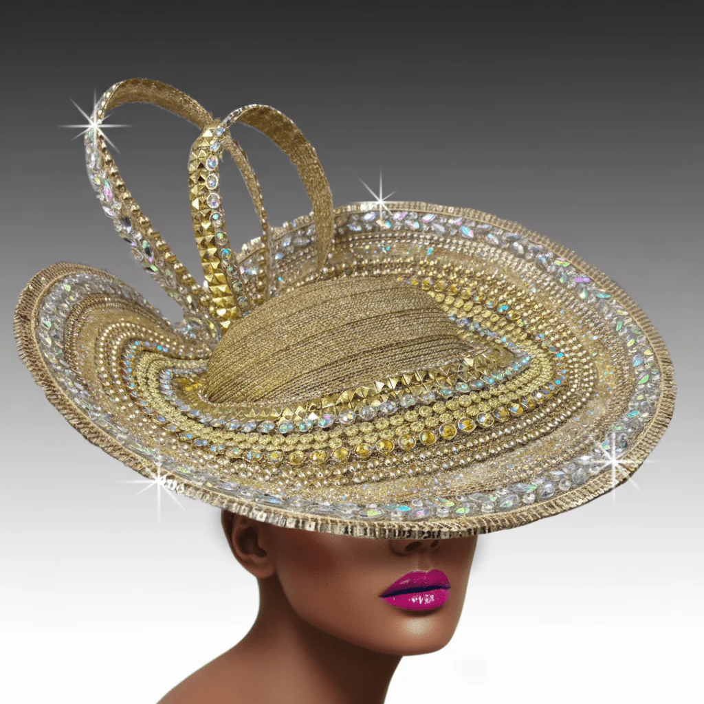Murano Crystal Platter Church Hat - Whittall & Shon