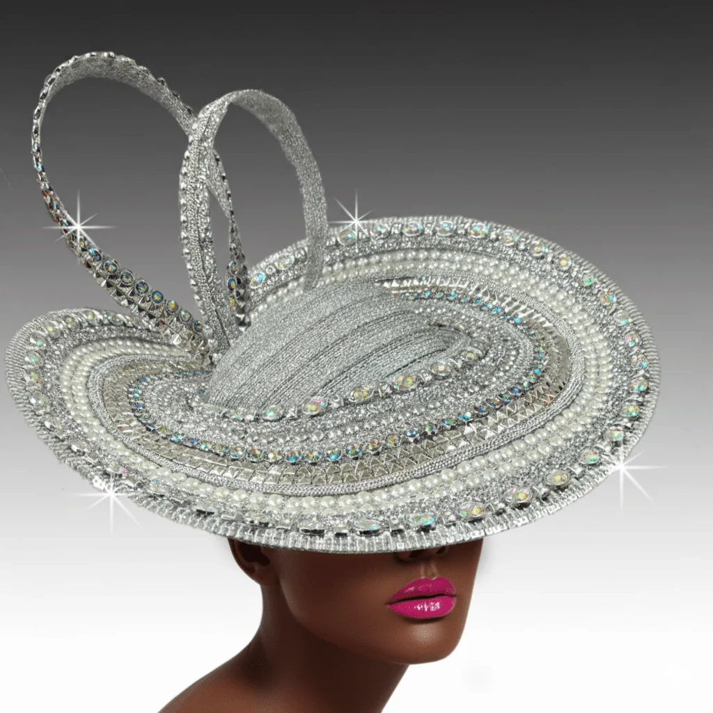 Murano Crystal Platter Church Hat - Whittall & Shon - Image 3