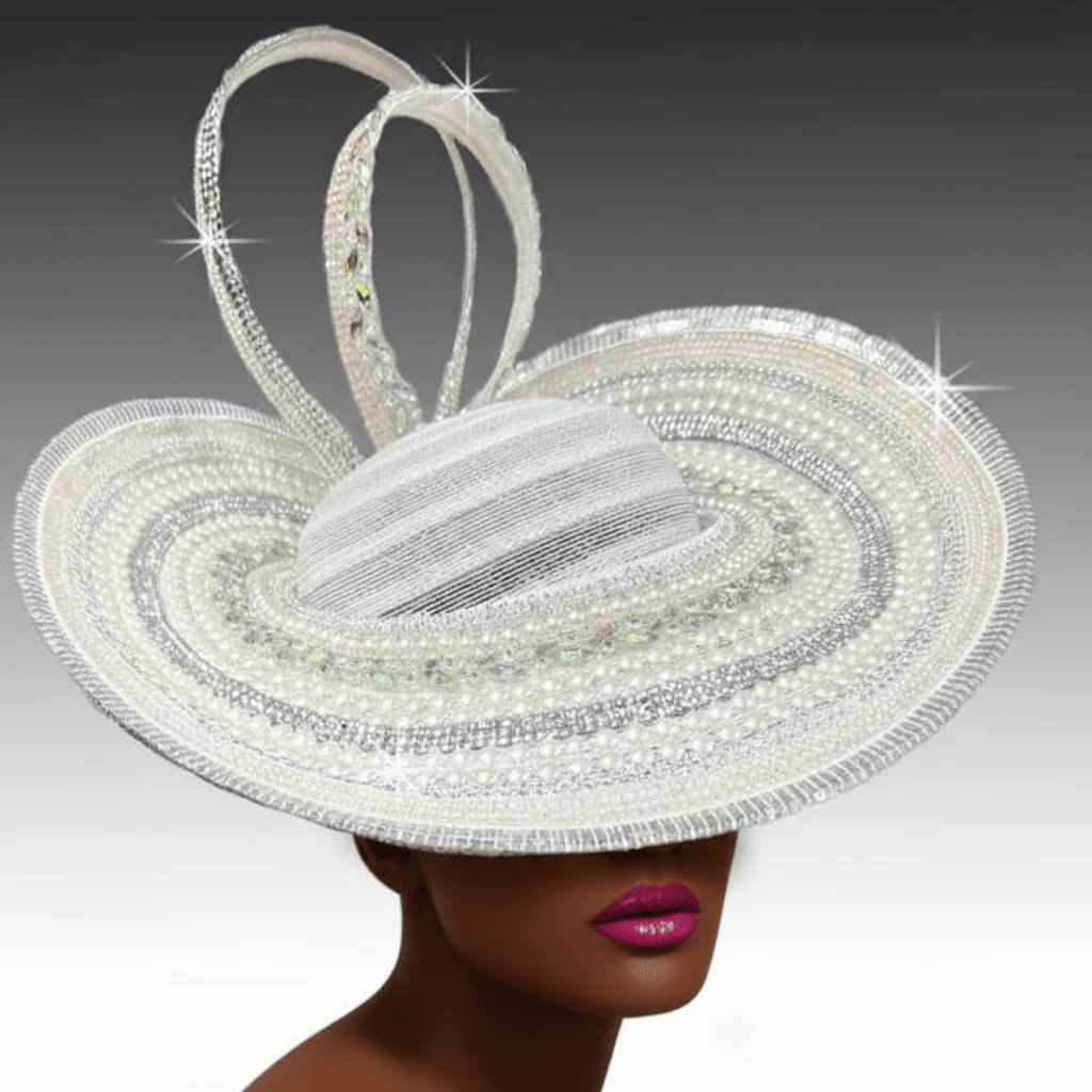 Murano Crystal Platter Church Hat - Whittall & Shon - Image 4