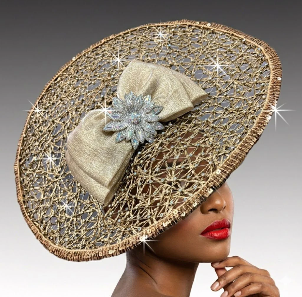 Nebula Crystal Disc Fascinator Hat - Whittall & Shon - Image 2