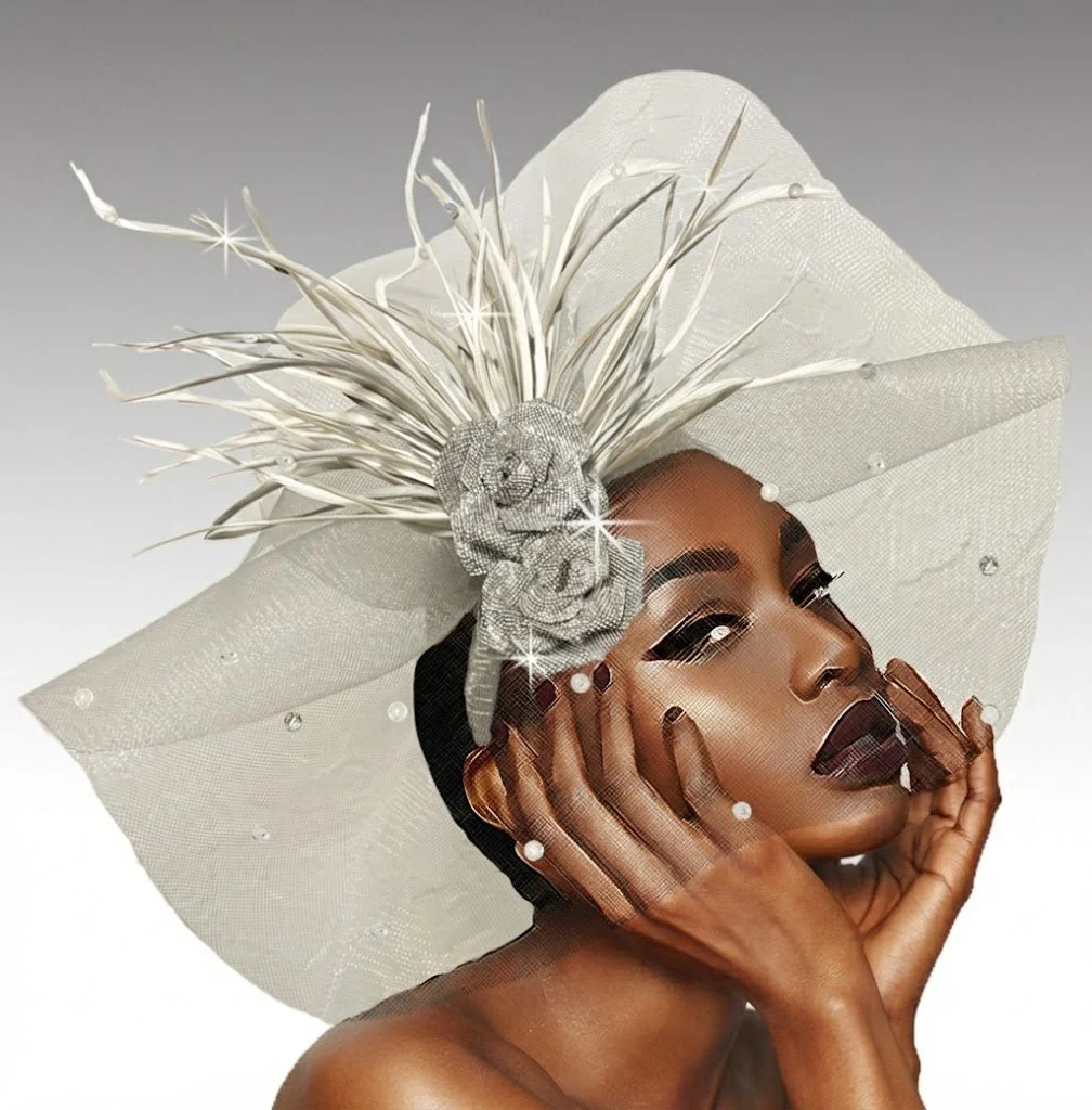 Radiance Illusion Fan Fascinator Headband - Whittall & Shon - Image 4