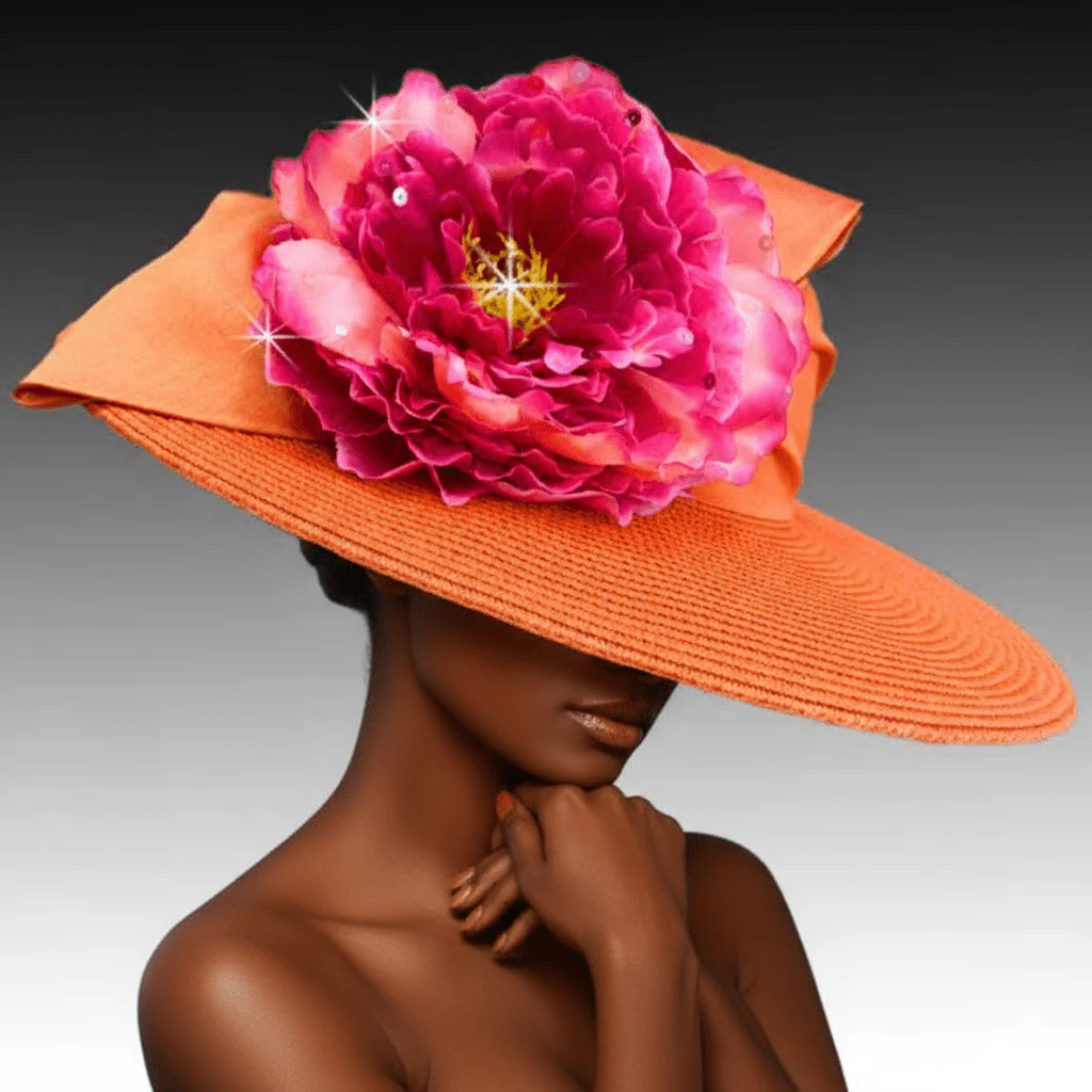 Sonata Cartwheel Peony Church Hat - Whittall & Shon - Image 5