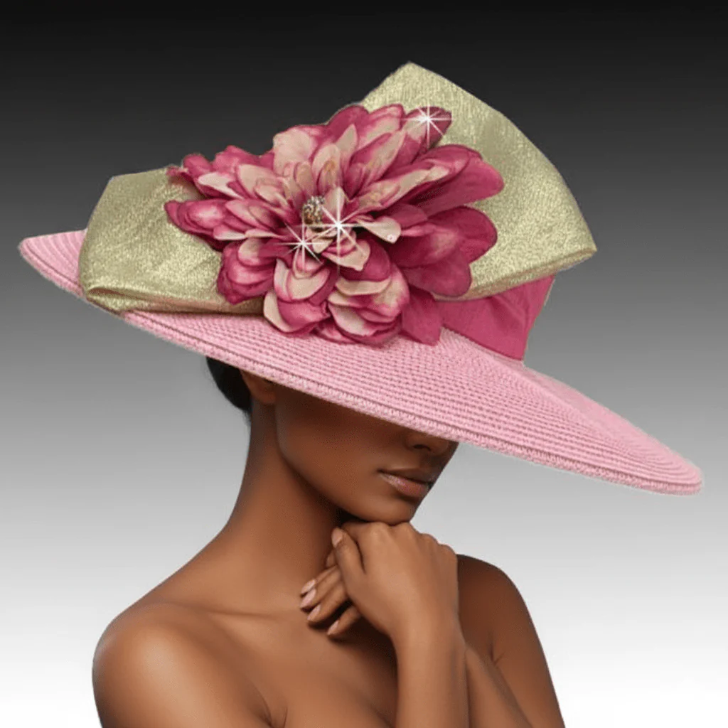 Sonata Cartwheel Peony Church Hat - Whittall & Shon - Image 6