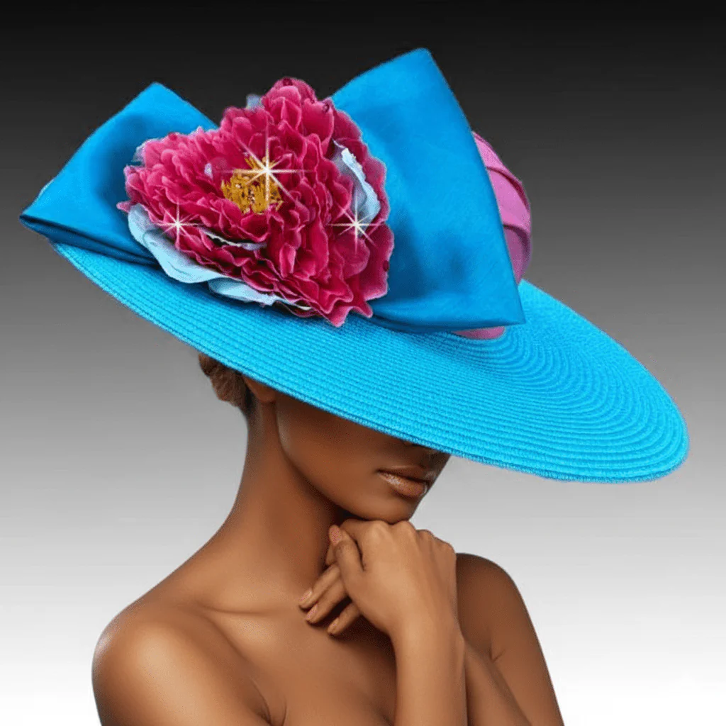 Sonata Cartwheel Peony Church Hat - Whittall & Shon - Image 7