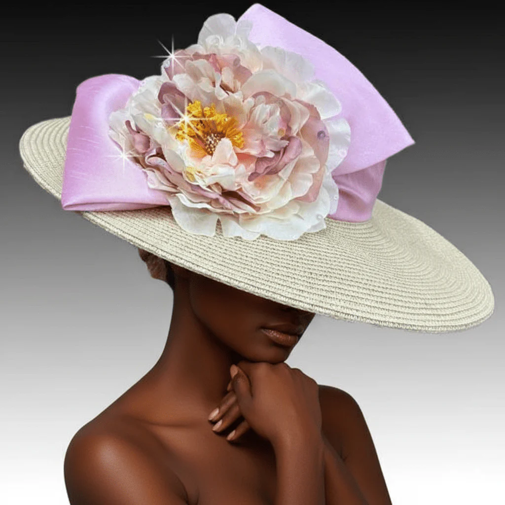 Sonata Cartwheel Peony Church Hat - Whittall & Shon - Image 8