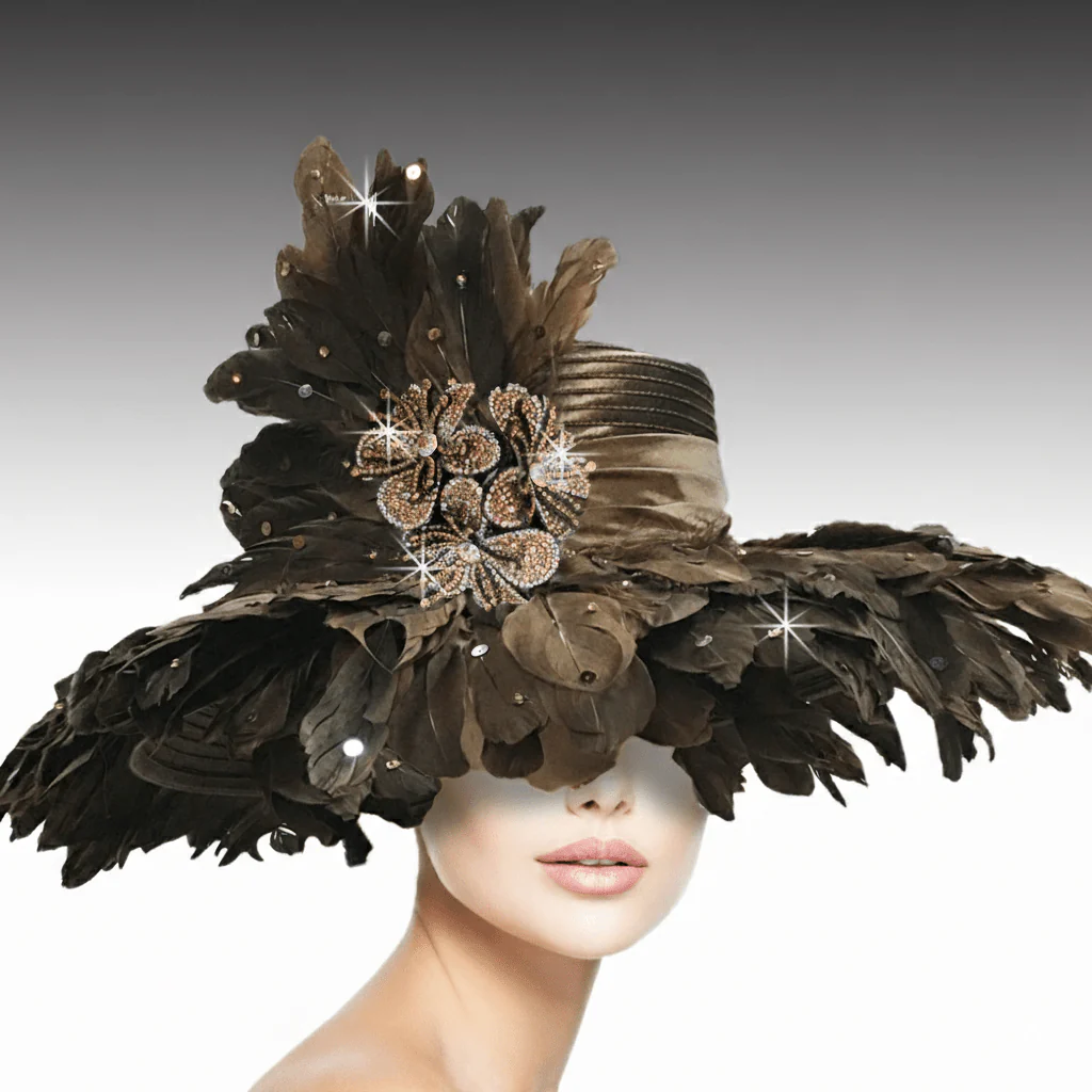 Volcano Feather Fascinator Hat by Whittall & Shon - Image 7