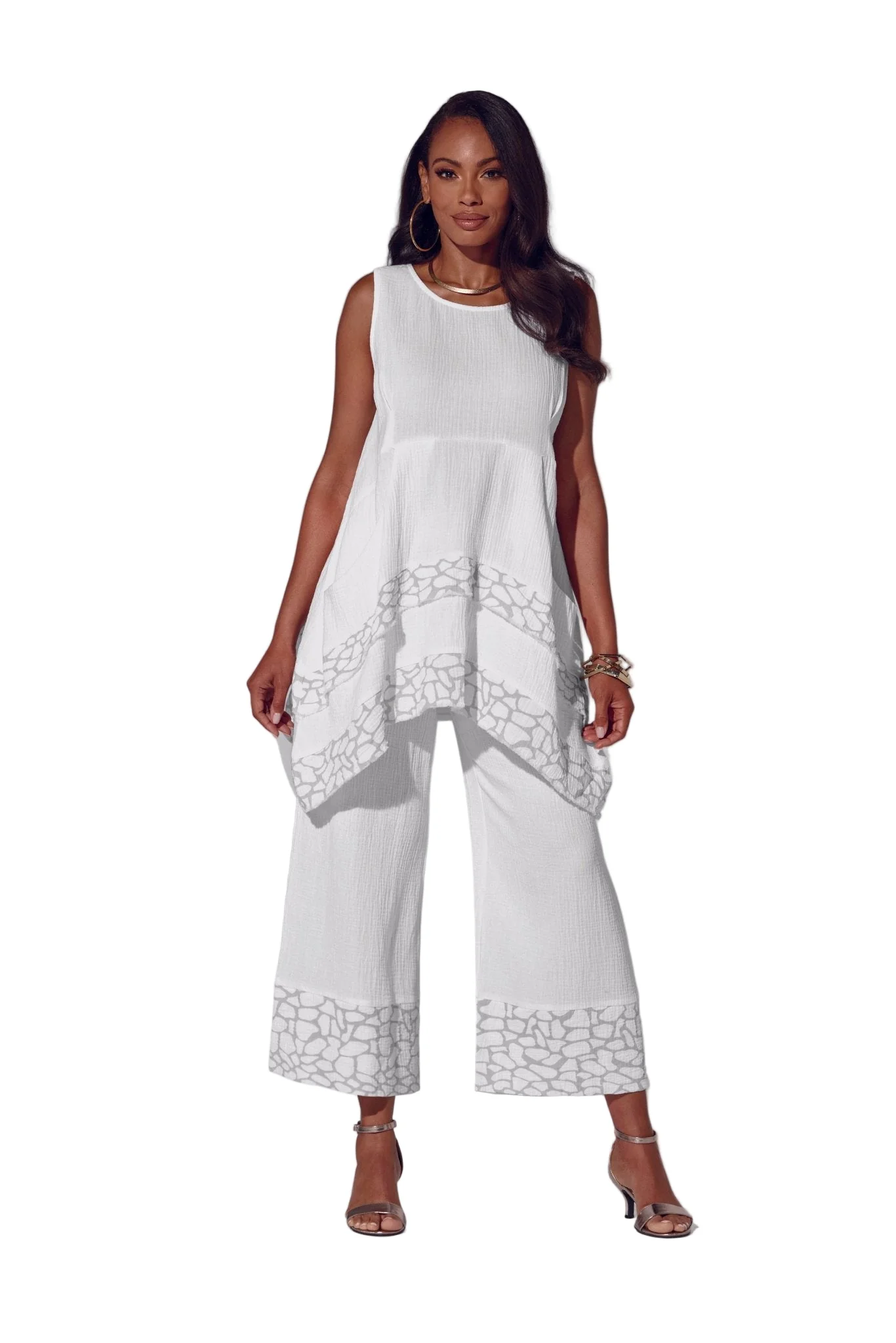 Wild About Gauze 2-Pc. Pantset by Studio EY