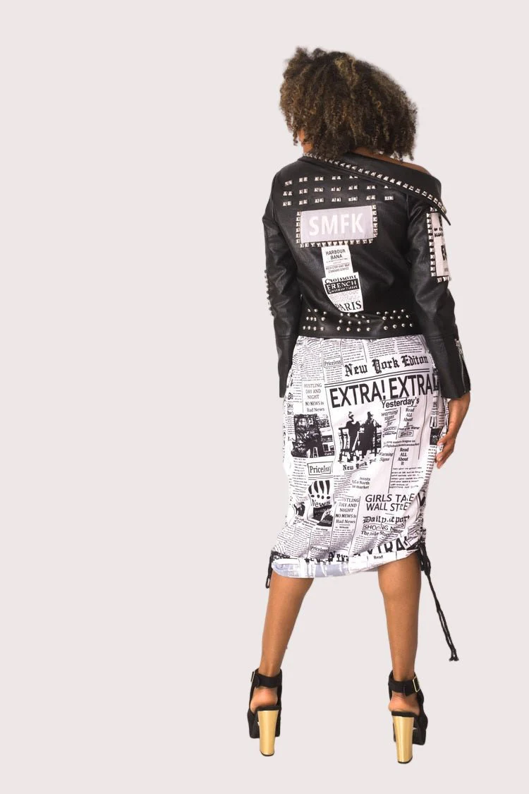 Woven Print Midi Skirt - 81927 - Image 4