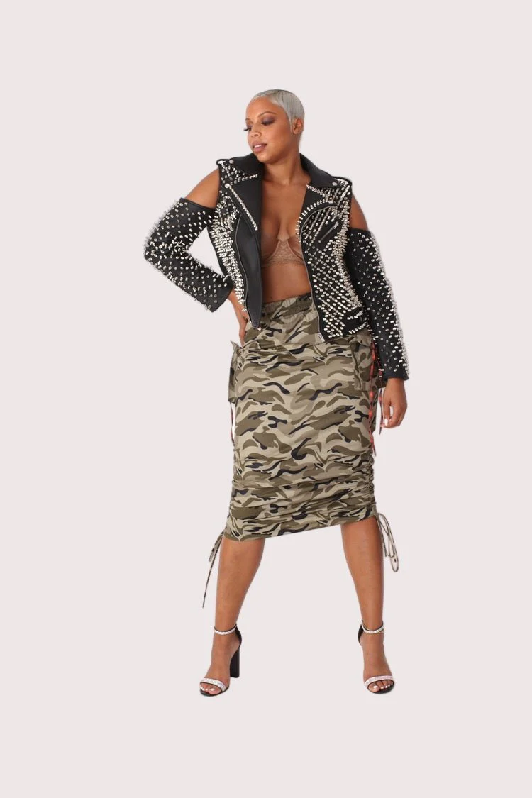 Woven Print Midi Skirt - 81927 - Image 5