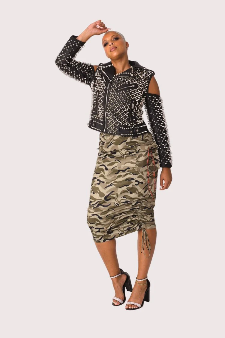 Woven Print Midi Skirt - 81927 - Image 6