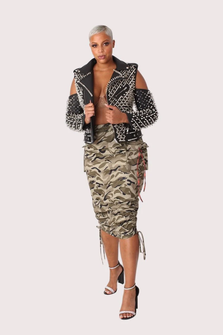 Woven Print Midi Skirt - 81927 - Image 7