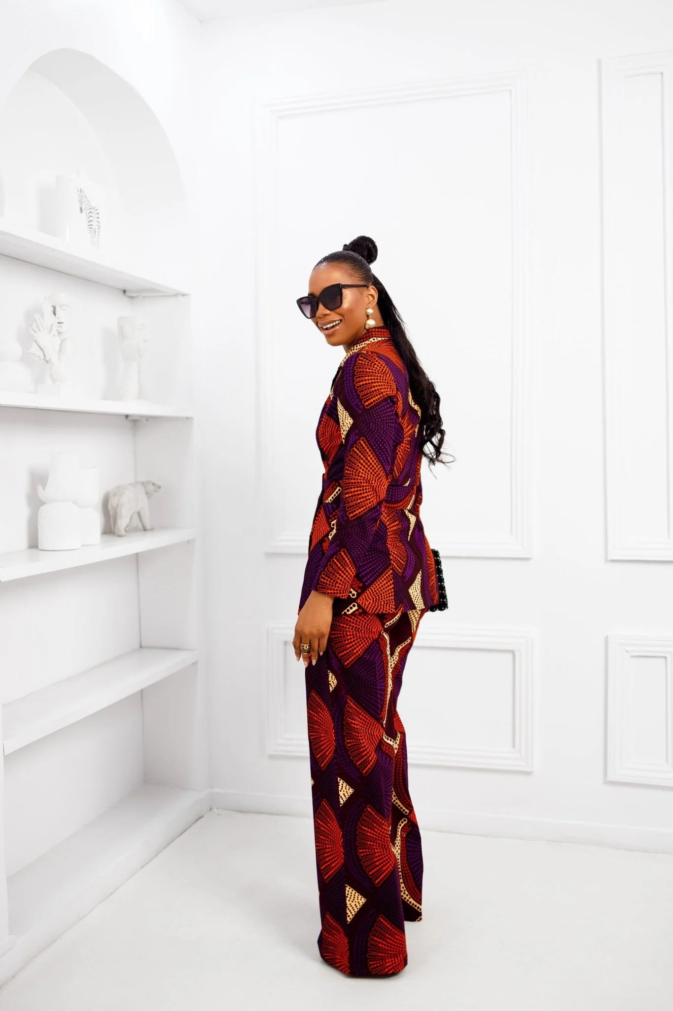 ZYLA AFRICAN PRINT SUIT SET - Image 6